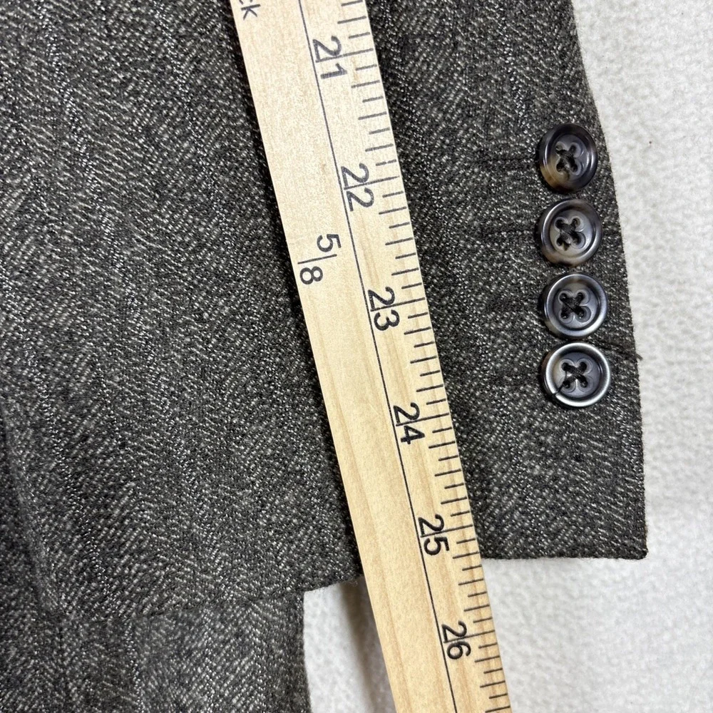 Banana Republic Jacket Pinstripe 3 button Wool Twill Blazer Made in Italy 42R‎